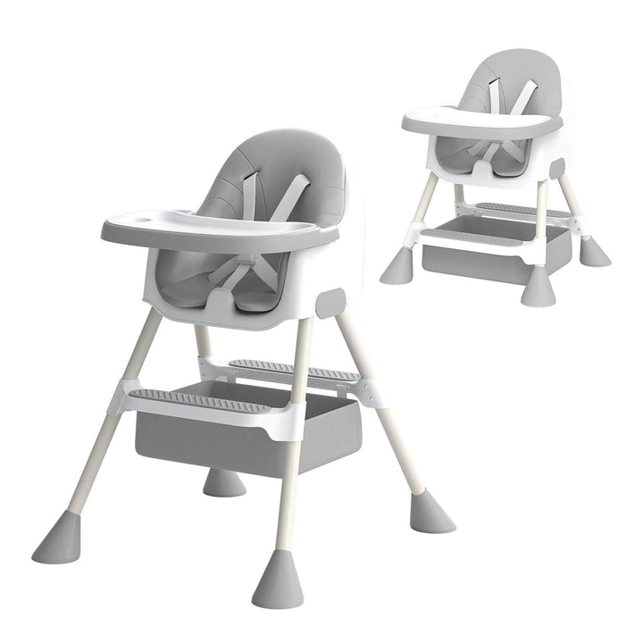 2-in-1 Versatile Baby High Chair with Footrest - MotherlyEase