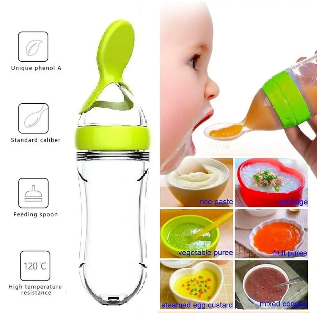 WeanWonder Baby Led Weaning Squeeze Bottle & Infant Fruit Feeder
