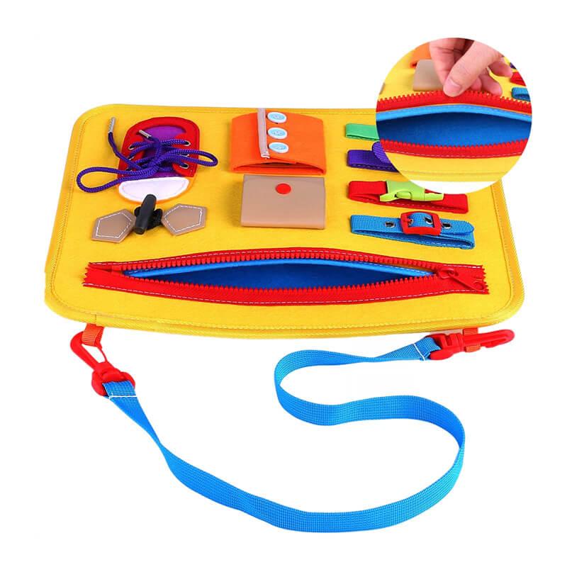Montessori Sensory Busy Board For Preschool - MotherlyEase