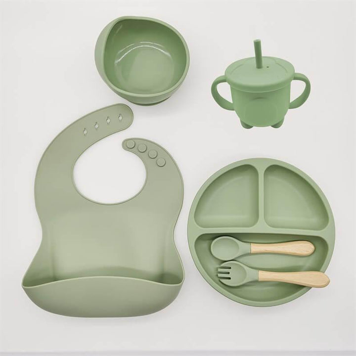 Children's Soft Silicone Weaning Set - 6/8Pcs - MotherlyEase